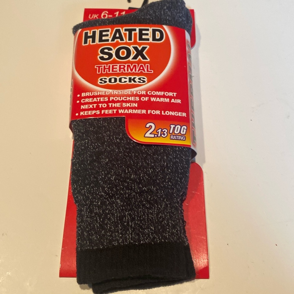 NWT HeatedSox, Thermal Socks for Men